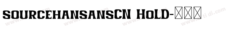 sourcehansansCN HoLD字体转换
